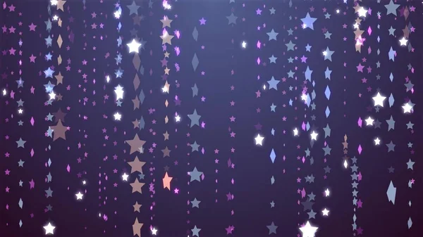 Festlig stjärna regn illustration bakgrund ny kvalitet form Universal färgglada Joyful Holiday Music stock bild — Stockfoto