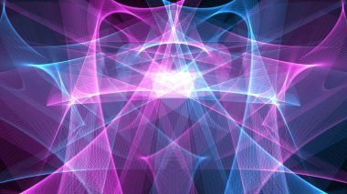 dijital poligon duman bulut soyut illüstrasyon arka plan yeni teknoloji renkli stok görüntü