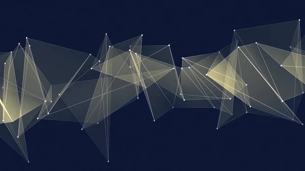 Abstrakt polygon netzverbindungen wolke illustration hintergrund neue qualität technologie bunt stock bild — Stockfoto