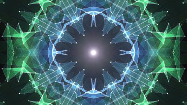 soyut simetrik poligon şekil net bulut illüstrasyon arka plan yeni kalite teknolojisi renkli stok görüntü