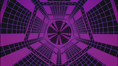 sonsuz retro tarzı siber ızgara tünel etkisi grafik illüstrasyon arka plan yeni kalite fütüristik vintage serin güzel stok görüntü
