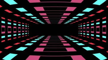 retro oyun tarzı sonsuz tünel illüstrasyon yeni vintage renkli neşeli stok görüntü