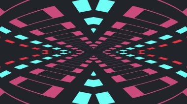 retro oyun tarzı sonsuz tünel illüstrasyon yeni vintage renkli neşeli stok görüntü