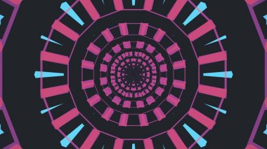 retro oyun tarzı sonsuz tünel illüstrasyon yeni vintage renkli neşeli stok görüntü