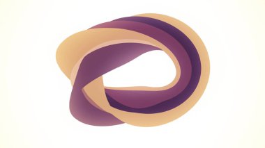 Yumuşak renkler kavisli donut şeker soyut şekil illüstrasyon arka plan yeni kalite evrensel renkli neşeli stok görüntü