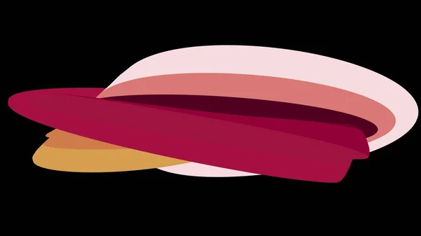 Cores suaves curvo donut doce forma abstrata ilustração fundo nova qualidade universal colorido alegre estoque imagem — Fotografia de Stock
