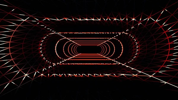 Néon lumières grille net cyber rétro tunnel graphiques illustration fond nouvelle qualité futuriste vintage style cool belle image de stock — Photo