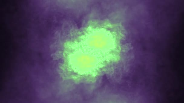 Натуральный цвет симметричный дым облако турбулентности абстрактный фон анимации новое качество красочные прохладные искусства хороший праздник 4k видео — стоковое видео