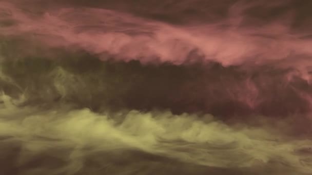 Natuurlijke gekleurde symmetrische rookwolk turbulentie abstracte animatie achtergrond nieuwe kwaliteit kleurrijke coole kunst mooie vakantie 4k stockvideo beelden — Stockvideo