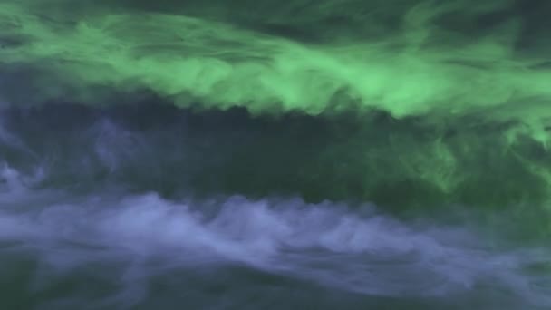 Природний кольоровий симетричний дим хмарна турбулентність абстрактний анімаційний фон нової якості барвисте прохолодне мистецтво гарне свято 4k стокове відео — стокове відео