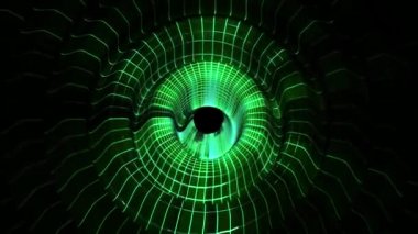Siber hareket grafik animasyon arka plan yeni kalite techno tarzı serin güzel güzel 4k stok video görüntüleri parlak dijital web ızgara dalgaları darbe