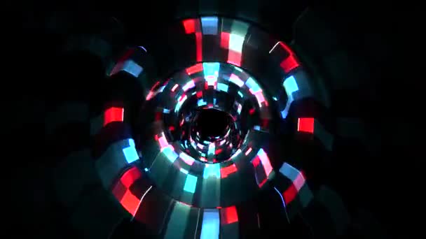 Lesklý digitální vlny puls v kyberprostoru animovaná Grafika pozadí nová kvalita techno styl příjemný krásný 4k burzovní video záběry — Stock video