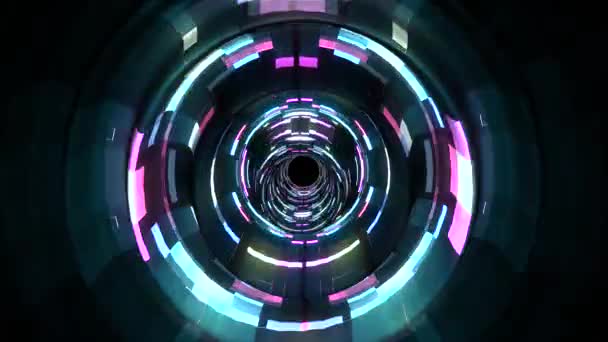 Siber hareket grafik animasyon arka plan yeni kalite techno tarzı serin güzel güzel 4k stok video görüntüleri parlak dijital dalgalar darbe — Stok video