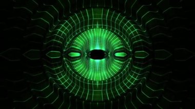 Parlak dijital dalgalar siber hareketli grafik animasyon arka plan yeni kalite techno tarzı serin güzel güzel 4k stok video görüntüleri göz darbe