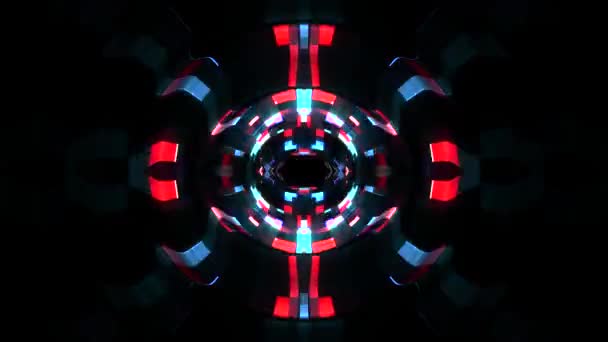 Ondes numériques brillantes pouls oeil dans le cyberespace mouvement graphique animation arrière-plan nouveau style techno de qualité cool belle vidéo de stock 4k 