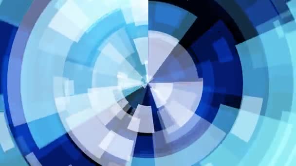 Абстрактный цвет движущегося круга блок фон бесшовный цикл анимации Новое качество универсальное движение динамические анимированные технологические красочные танцевальные музыкальные видео 4k фондовые кадры — стоковое видео