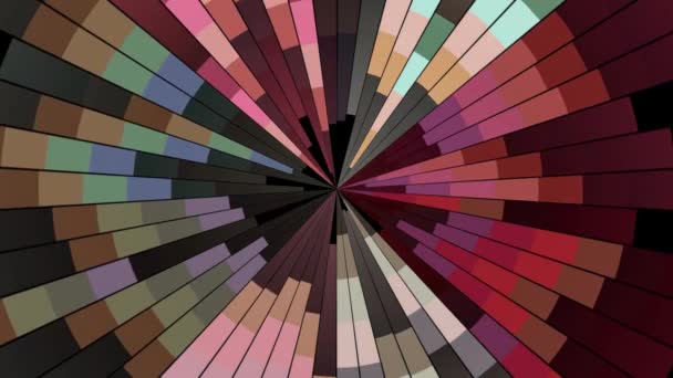 Abstracte kleur bewegende cirkel blok achtergrond naadloze lus animatie nieuwe kwaliteit universele beweging dynamische geanimeerde technologische kleurrijke vreugdevolle dans muziek video 4k Stock Footage — Stockvideo