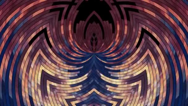 abstraite couleur mouvement cercle bloc fond sans couture boucle animation Nouvelle qualité mouvement universel dynamique animé technologique coloré joyeux danse musique vidéo 4k stock footage 