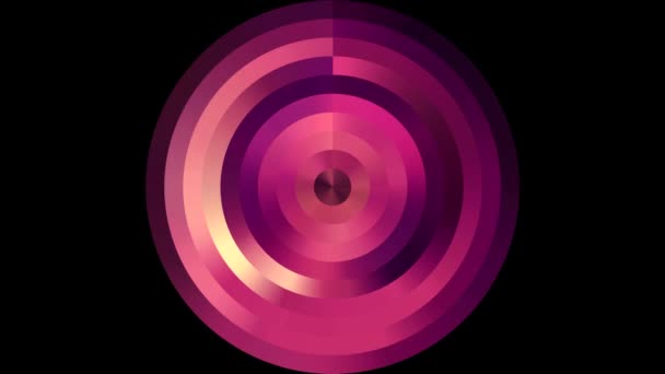 Abstracto color movimiento círculo píxel bloque fondo sin costuras bucle animación nueva calidad universal movimiento dinámico animado tecnológico colorido alegre danza música video 4k archivo — Vídeo de stock