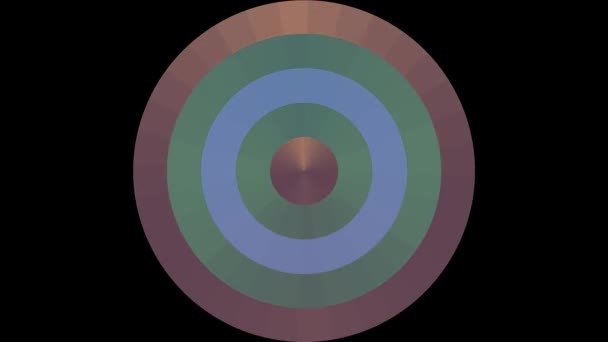 abstraite couleur mouvement cercle pixel bloc arrière-plan sans couture boucle animation Nouvelle qualité mouvement universel dynamique animé technologique coloré joyeux danse musique vidéo 4k stock footage 