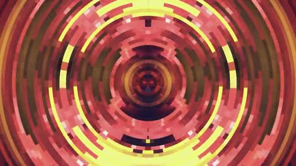 Abstract colorful moving circle pixel blocks background animation New quality universal motion dynamic animated technological colorful joyful dance music video 4k stock footage — Stock Video