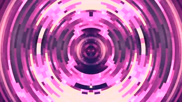 Abstract colorful moving circle pixel blocks background animation New quality universal motion dynamic animated technological colorful joyful dance music video 4k stock footage — Stock Video