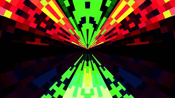 Abstrato colorido círculo pixel bloco fundo ilustração nova qualidade universal tecnológico colorido alegre dança música 4k estoque imagem — Fotografia de Stock