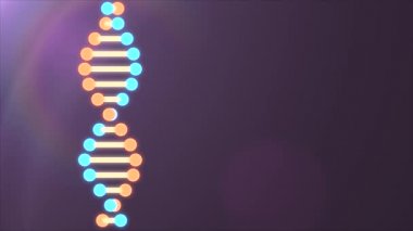 uzayda dönen parlak Dna spiral molekülü kesintisiz döngü animasyon arka plan yeni kalite güzel doğal sağlık serin güzel stok 4k video görüntüleri