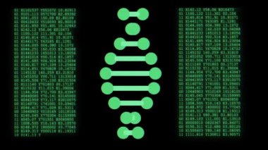 LCD ekranda dna spiral şekil molekül ü çözme kesintisiz döngü animasyon arka plan yeni kalite güzel doğal sağlık serin güzel stok 4k video görüntüleri