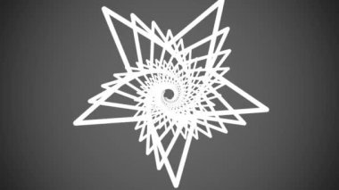 soyut retro net yıldız şekil tünel yavaş hareket uçuş gökkuşağı çizim hareketli grafik animasyon arka plan yeni kalite vintage tarzı serin güzel güzel 4k 60p stok video görüntüleri