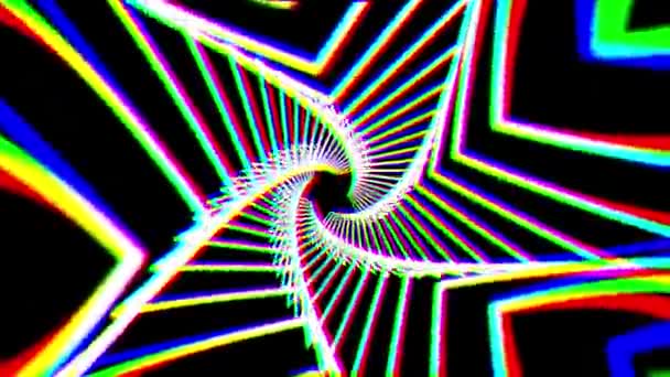 Abstrakte retro net star zeichnung rhythmus bewegung nahtlose schleife grafik animation hintergrund neue qualität vintage style cool schön 4k 60p stock videomaterial — Stockvideo