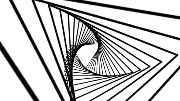 Abstracto retro neto triángulo dibujo rhytm movimiento sin costuras bucle gráficos animación fondo nueva calidad vintage estilo fresco bonito hermoso 4k 60p material de archivo de vídeo — Vídeos de Stock