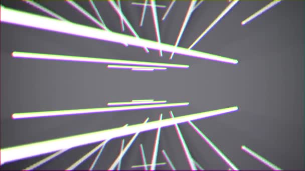 Abstracto luces de neón giratorio sin costura bucle movimiento gráficos animación fondo nueva calidad techno estilo colorido fresco bonito hermoso 4k material de archivo de vídeo — Vídeos de Stock