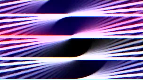 Abstrait néon lignes lumières rotation boucle sans couture mouvement graphiques animation arrière-plan nouvelle qualité techno style coloré cool belle 4k stock vidéo — Video