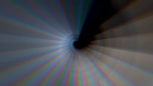 Abstract background shiny rainbow lights rotating seamless loop motion graphics animation new quality techno retro vintage style colorful cool nice beautiful 4k 60p stock video footage — Stock Video