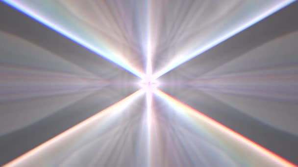 Abstrakt bakgrund glänsande Rainbow Lights roterande sömlös loop Motion Graphics animation ny kvalitet Techno Retro vintage stil färgglada coola fina vackra 4K 60p Stock videomaterial — Stockvideo