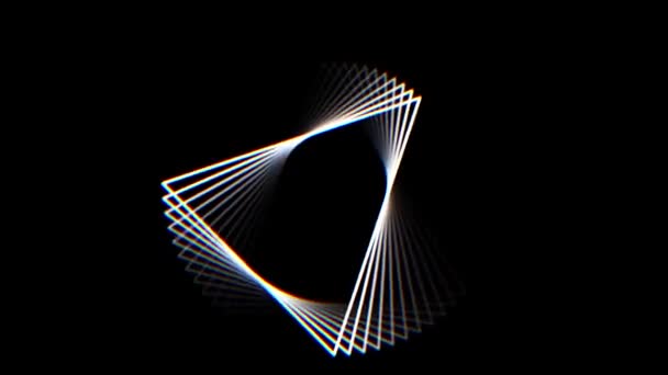Triangle shape frame rotating seamless loop for logo animation background New quality universal motion dynamic animated cool video 4k 60p footage — Stock Video