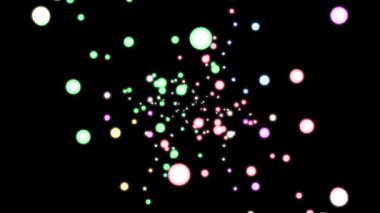 soyut parlayan renkli uçan daireler arka plan animasyon yeni kalite tatil evrensel hareket dinamik animasyonlu arka plan renkli neşeli müzik güzel 4k video görüntüleri