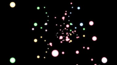 soyut parlayan renkli uçan daireler arka plan animasyon yeni kalite tatil evrensel hareket dinamik animasyonlu arka plan renkli neşeli müzik güzel 4k video görüntüleri