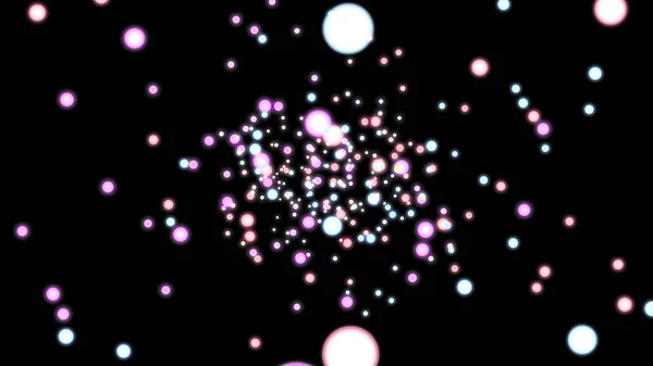 Abstrait lumineux cercles volants colorés animation de fond nouvelle qualité vacances mouvement universel dynamique animé fond coloré joyeuse musique agréable 4k vidéo — Photo