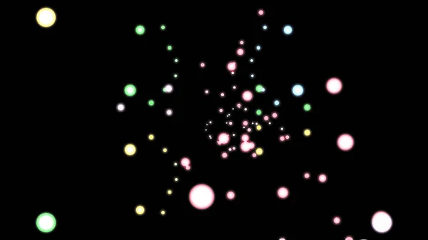 abstract glowing colored flying circles background animation new quality holiday universal motion dynamic animated background colorful joyful music nice 4k video footage