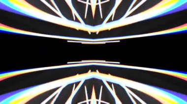 soyut neon ışıkları dönen sorunsuz döngü hareket grafik animasyon arka plan yeni kalite techno tarzı renkli serin güzel güzel 4k stok video görüntüleri
