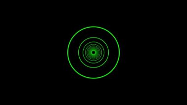 İçinde neon kaburga ile uçuş dışarı ışıkları cyber tünel hareket grafik animasyon arka plan yeni kalite retro futuristik vintage tarzı serin güzel güzel video görüntüleri soyut