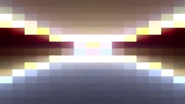 Blok van de abstracte pixel verplaatsen van naadloze loops animatie achtergrond nieuwe kwaliteit universele beweging dynamische geanimeerde retro vintage kleurrijke vrolijke dans muziek video beelden — Stockvideo