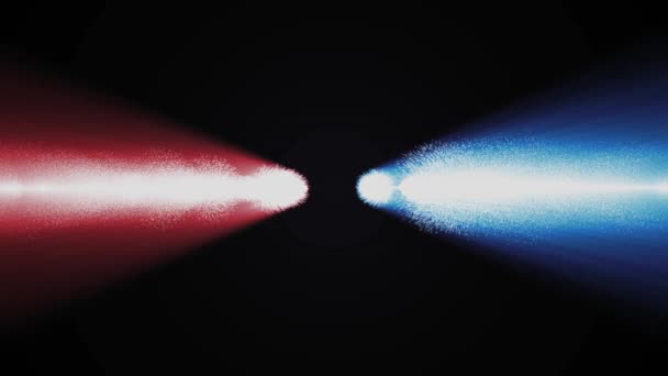 Блискучі вибухові частинки кольорові вогні зіткнення графіка руху для анімації логотипу фону нової якості техно стиль барвистий крутий красивий 4k стокові відеозаписи — стокове відео