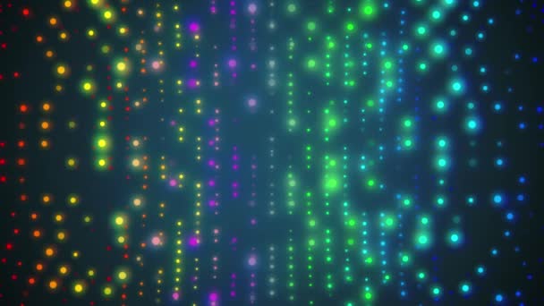 Renkli parlayan ışıklar animasyon arka plan yumuşak yanıp sönen duvar Yeni kalite evrensel hareket dinamik animasyonlu renkli neşeli dans müzik tatil 4k stok video görüntüleri — Stok video