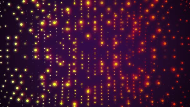 М'яка блимаюча стіна кольорових сяючих вогнів анімаційний фон Нова якість універсального руху динамічний анімований барвистий радісний танець музика свято 4k стокове відео кадри — стокове відео