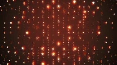 parlak parlayan yanıp sönen dönen yıldızlar duvar animasyonu arka plan Yeni kalite evrensel hareket dinamik animasyonlu renkli neşeli tatil müzik 4k stok video görüntüleri