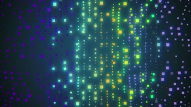 parlak parlayan yanıp sönen dönen yıldızlar duvar animasyonu arka plan Yeni kalite evrensel hareket dinamik animasyonlu renkli neşeli tatil müzik 4k stok video görüntüleri