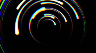 Siyah arka plan illüstrasyon yeni kalite benzersiz doğa ışık efekti stok görüntü üzerinde Yıldırım yuvarlak tünel